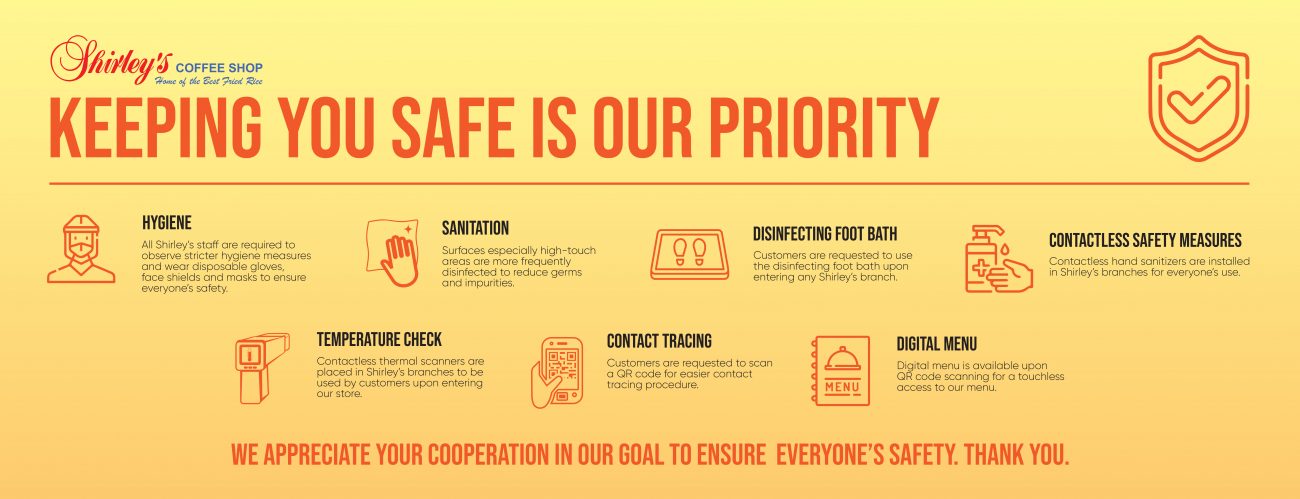 Shirley’s Safety Protocols Website Banner